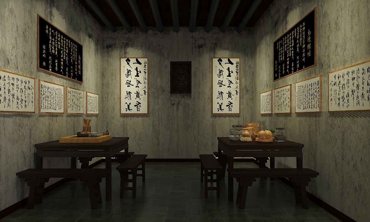 祠堂陈列展示设计(图ZMTQ0MTAwOTY4) - 展陈设计 - 站酷设计师yukiyuyuyu原创素材 - 站酷ZCOOL