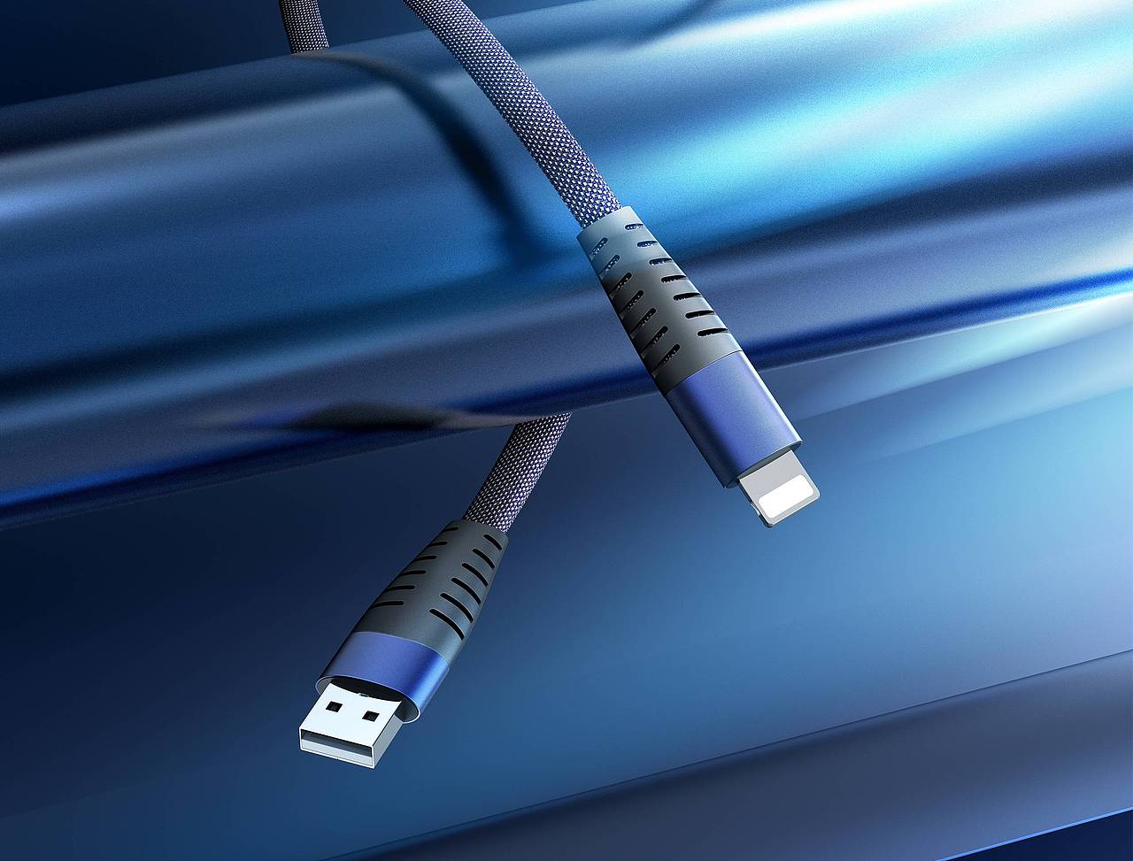 数据线，小风扇，渲染