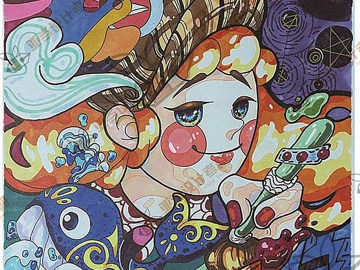 江西财经大学艺术设计考研真题范画|装饰画|海报设计