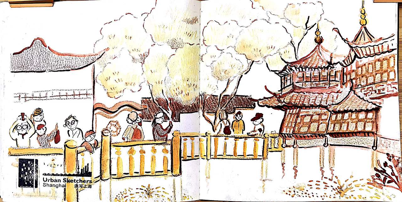 我在上海画速写-速写上海的小角落（图ZMzU2NzY2Mzk2） - 创作习作 - 站酷设计师豆叽咕kazuko原创素材 - 站酷ZCOOL