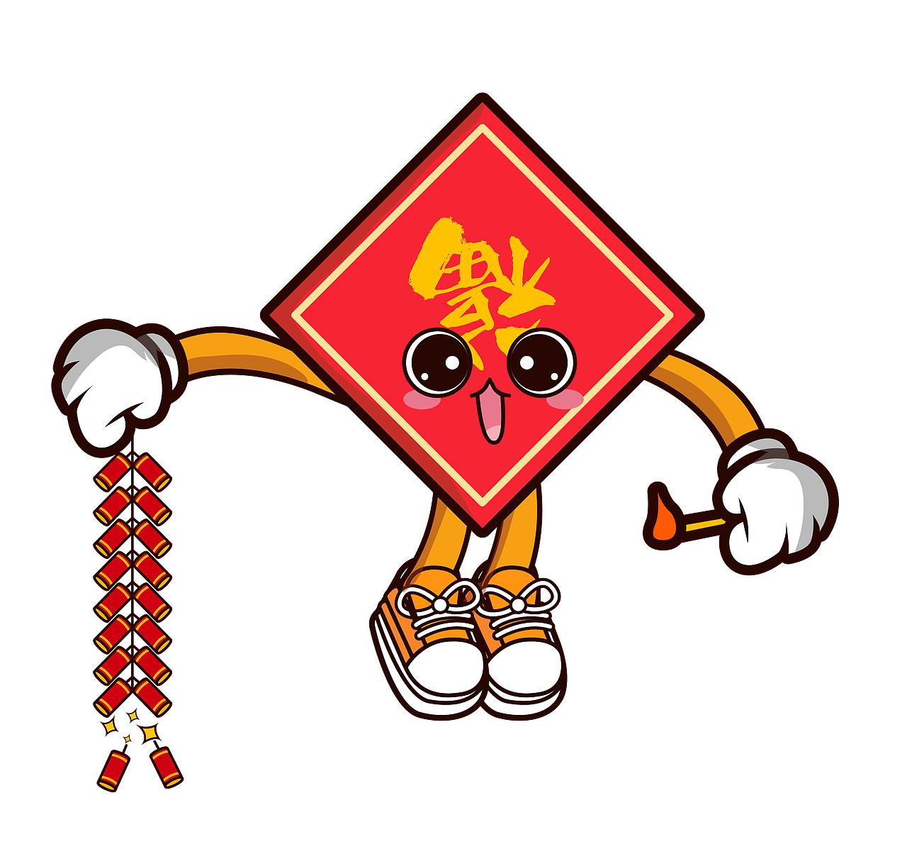 过年表情包（图ZMjQxNDgyNTEy） - 艺术插画 - 站酷设计师小玉子酱原创素材 - 站酷ZCOOL