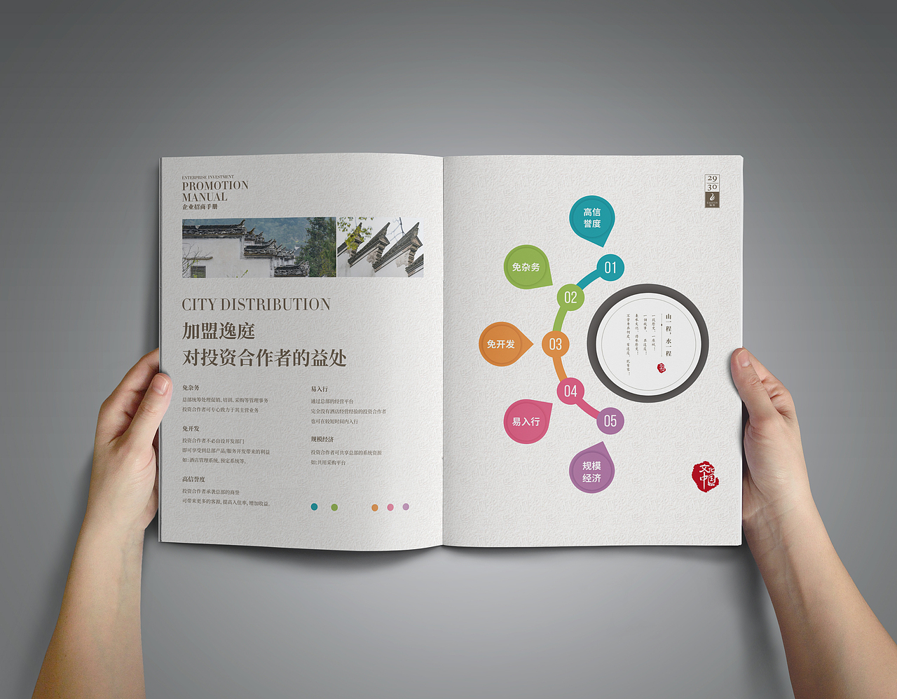 逸庭全国连锁酒店中式酒店招商手册  画册设计