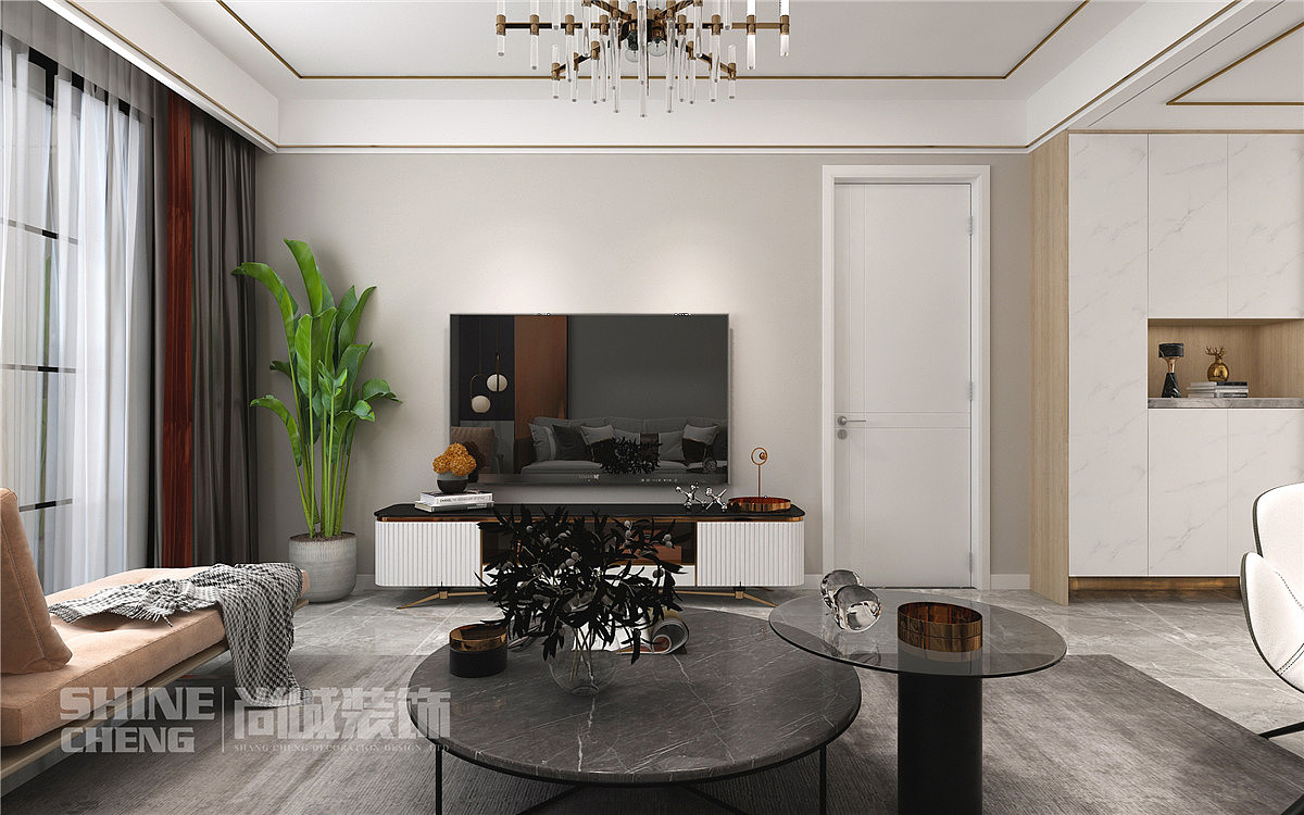 泰安都市森林小区116平现代简约风格装修设计效果图