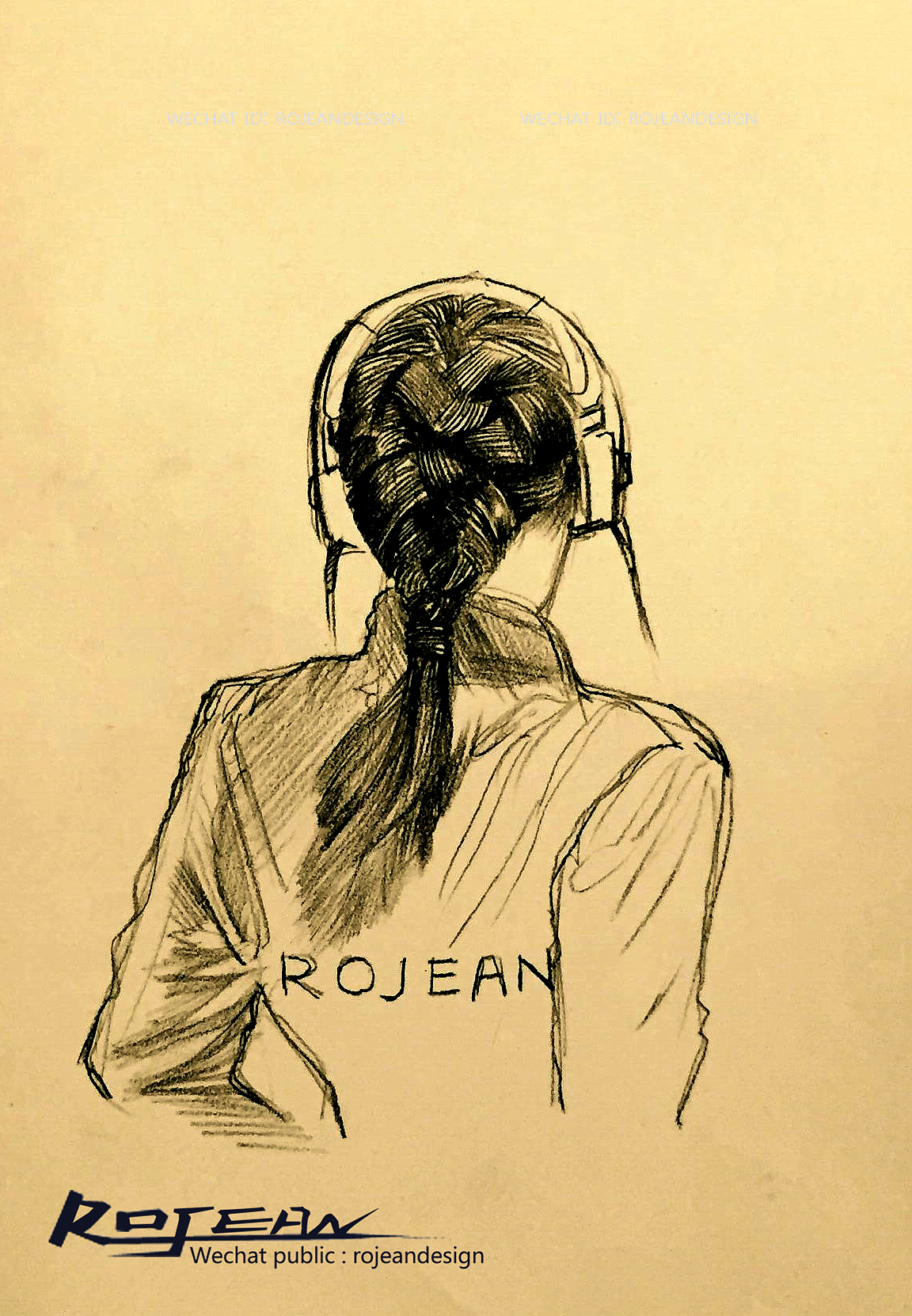 电子配件小产品手绘过程