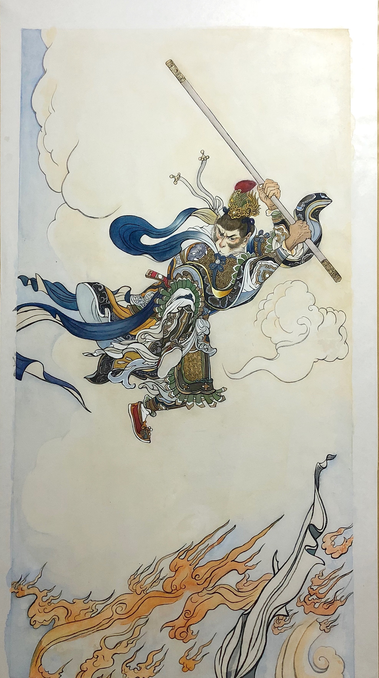 大闹天宫工笔 致敬刘继卣先生（图ZMTMzOTA2NzM2） - 绘画 - 站酷设计师孙闻硕艺术区原创素材 - 站酷ZCOOL