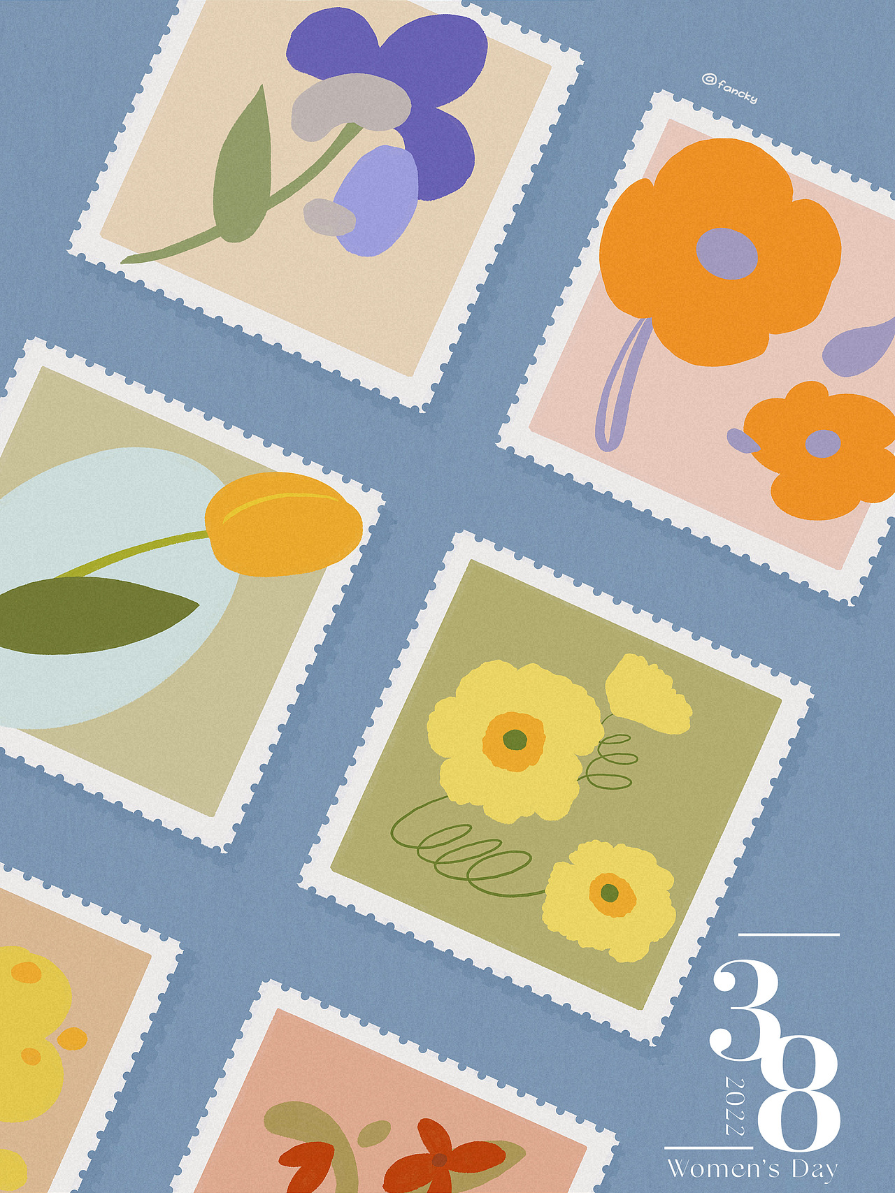 扁平风花卉插画（图ZMjkxNjA2OTQw） - 商业插画 - 站酷设计师梵祁的插画原创素材 - 站酷ZCOOL