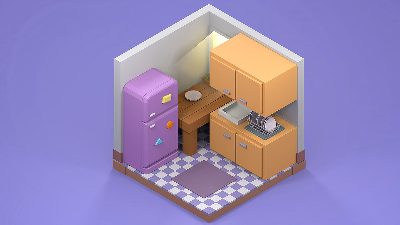 C4D2.5D小房间（图ZMjQyMDYwODU2） - 场景 - 站酷设计师龙阳阳原创素材 - 站酷ZCOOL
