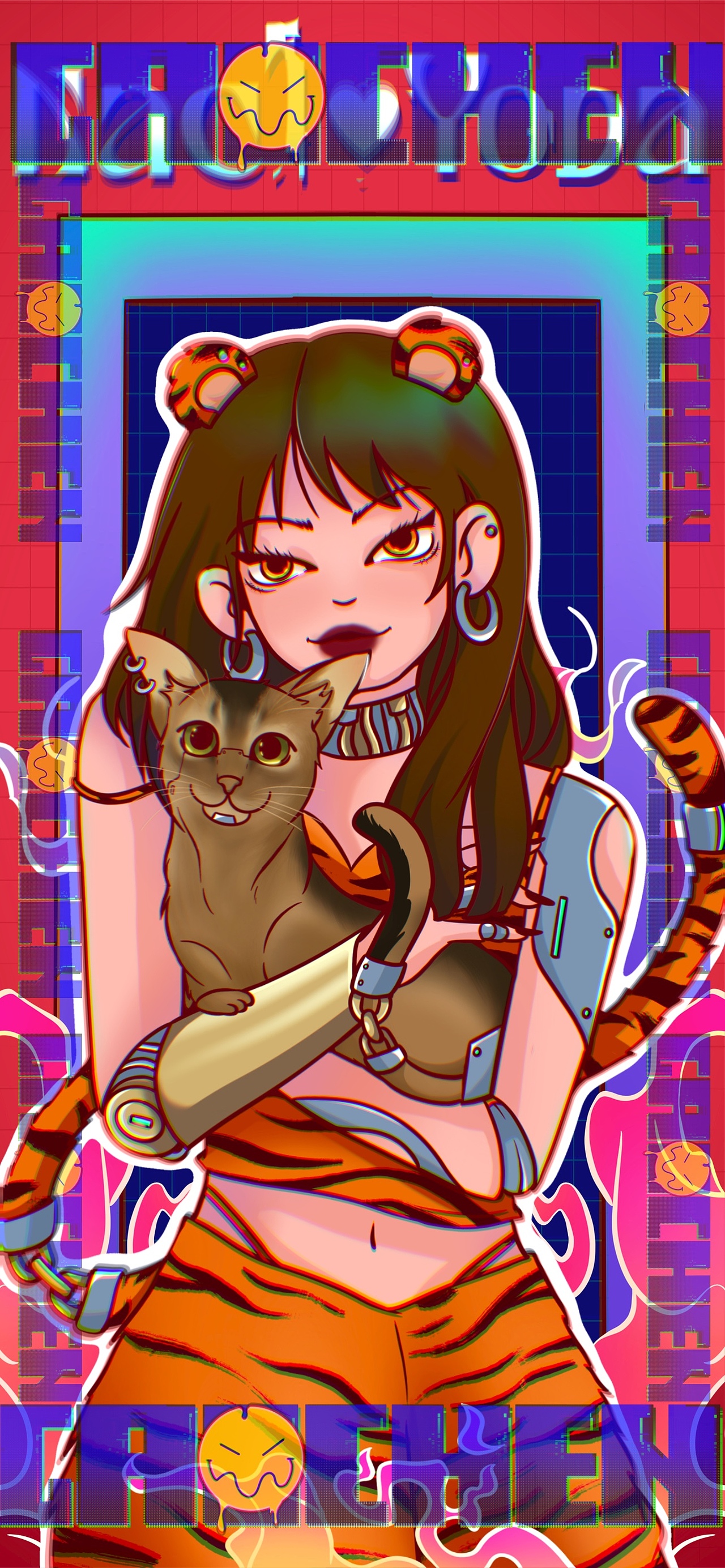 美女虎（图ZMjg5NjUyMTk2） - 创作习作 - 站酷设计师球球球GC原创素材 - 站酷ZCOOL