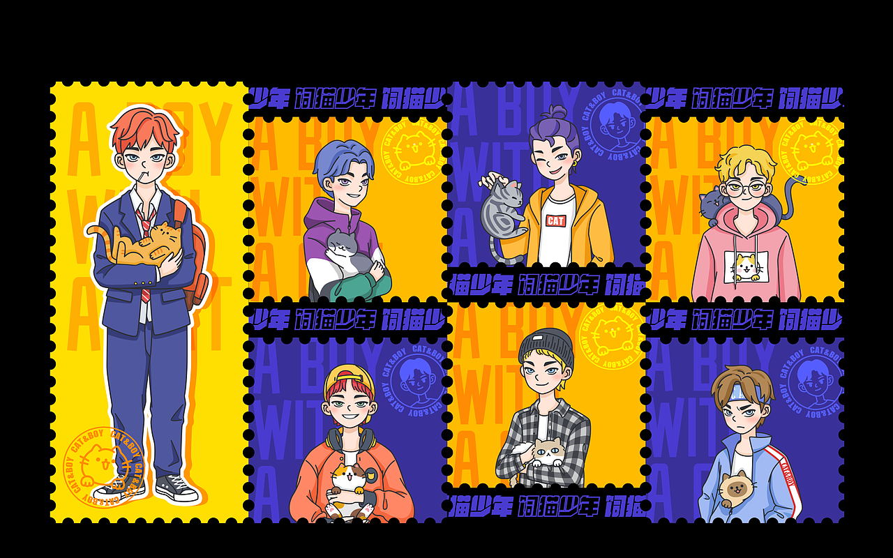 饲猫少年（图ZMTkyNTk5NzQ0） - 创作习作 - 站酷设计师小张今天要开心吖原创素材 - 站酷ZCOOL