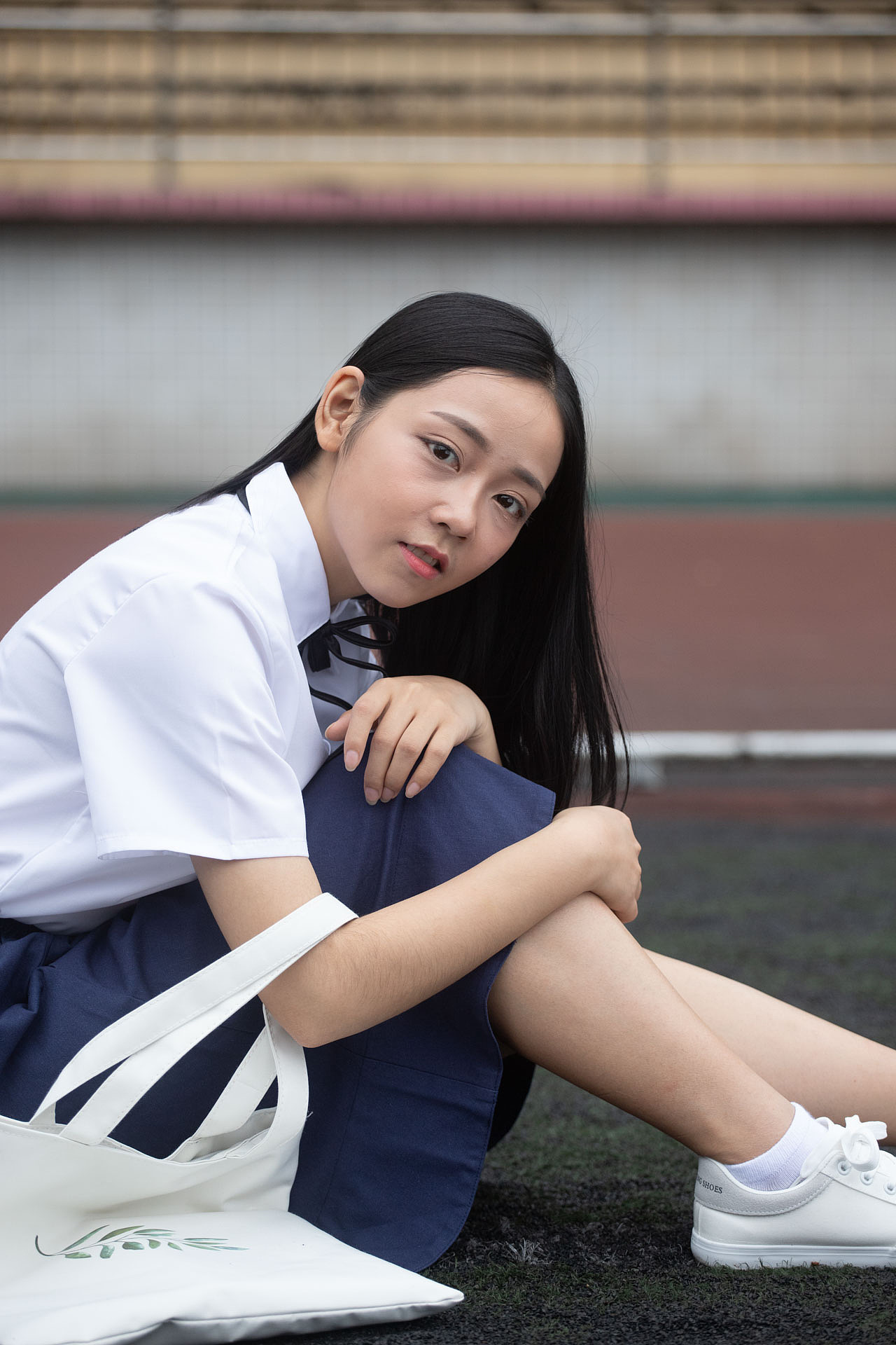 通透干净校园人像外景调色