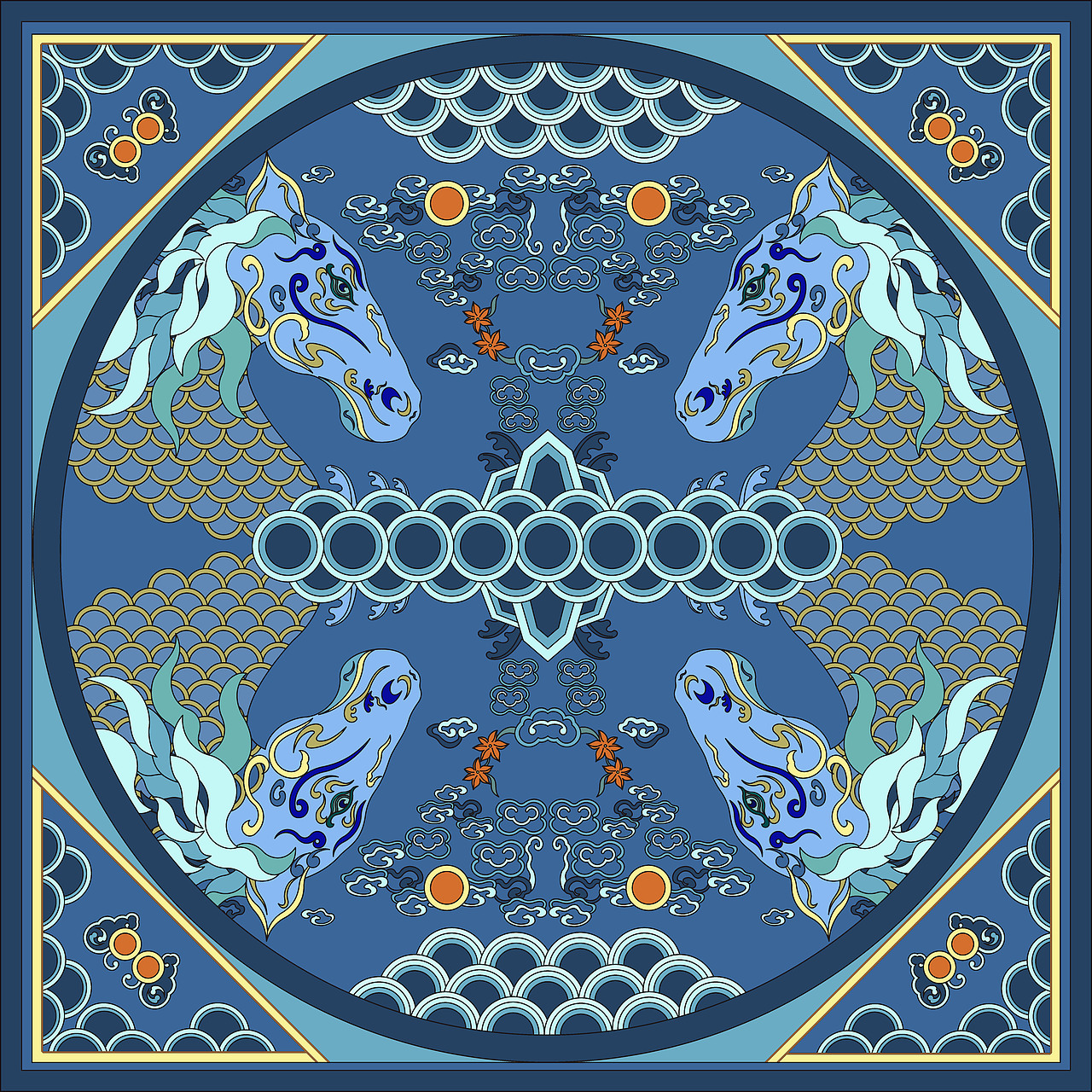 补缀乾坤——清代补子纹样的视觉元素创新设计_红尘与清欢-站酷zcool