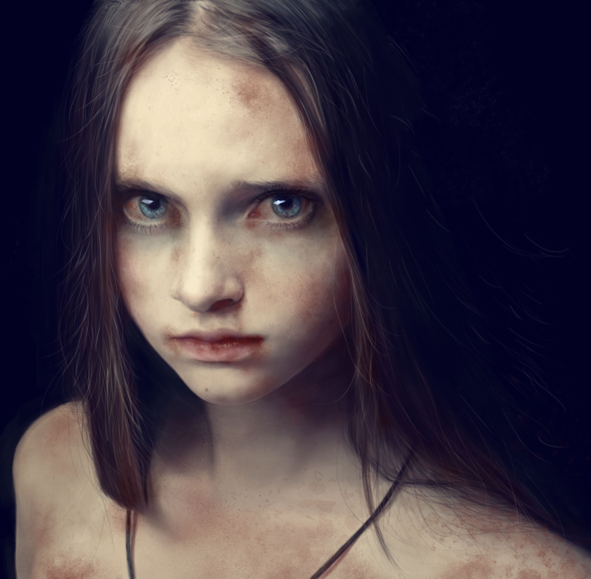 写实人像附过程