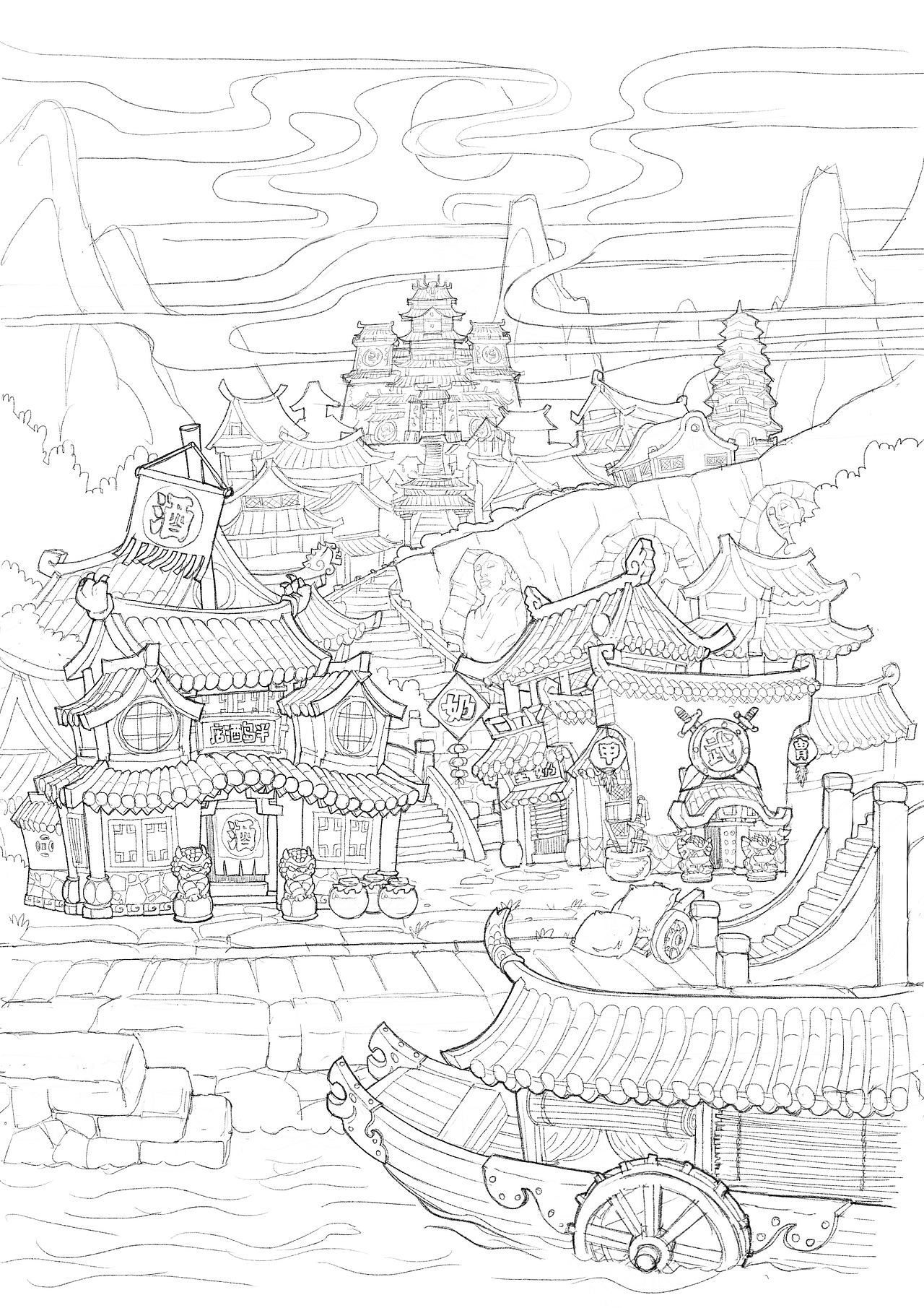 游戏场景设计（图ZOTY3OTc1MjQ=） - 概念设定 - 站酷设计师乱想包原创素材 - 站酷ZCOOL