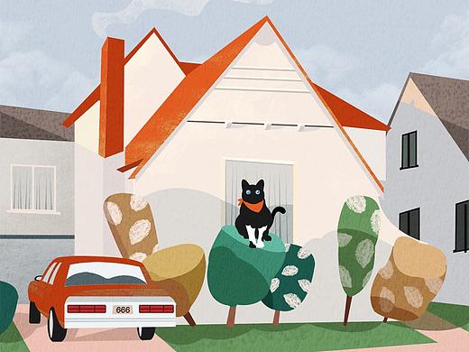 一只奶牛色的小猫咪