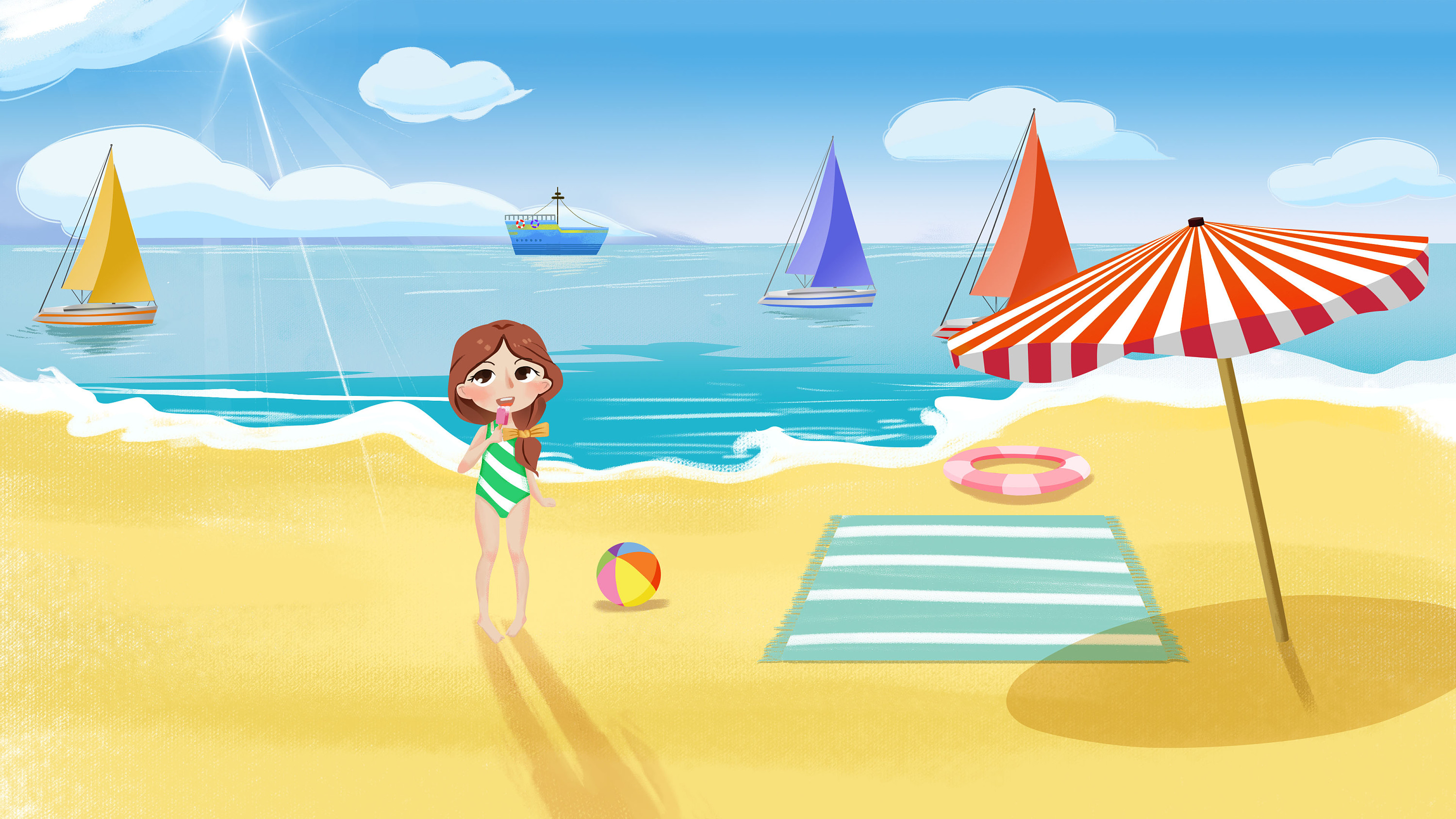 扁平插画|插画|商业插画|艺之米 - 原创作品 - 站酷 (zcool)