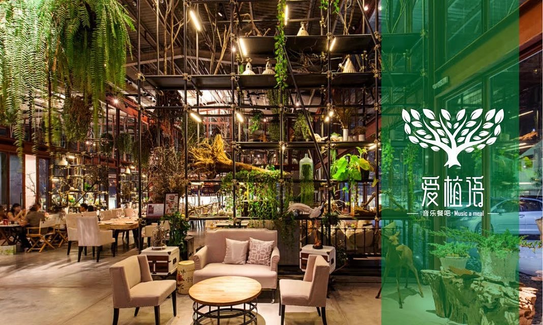 爱植语音乐餐吧 标志设计