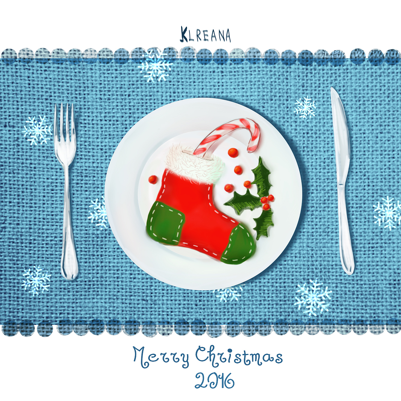 圣诞节之餐（图ZNjc1NDQyMzI=） - 创作习作 - 站酷设计师可琳娜Klreana原创素材 - 站酷ZCOOL