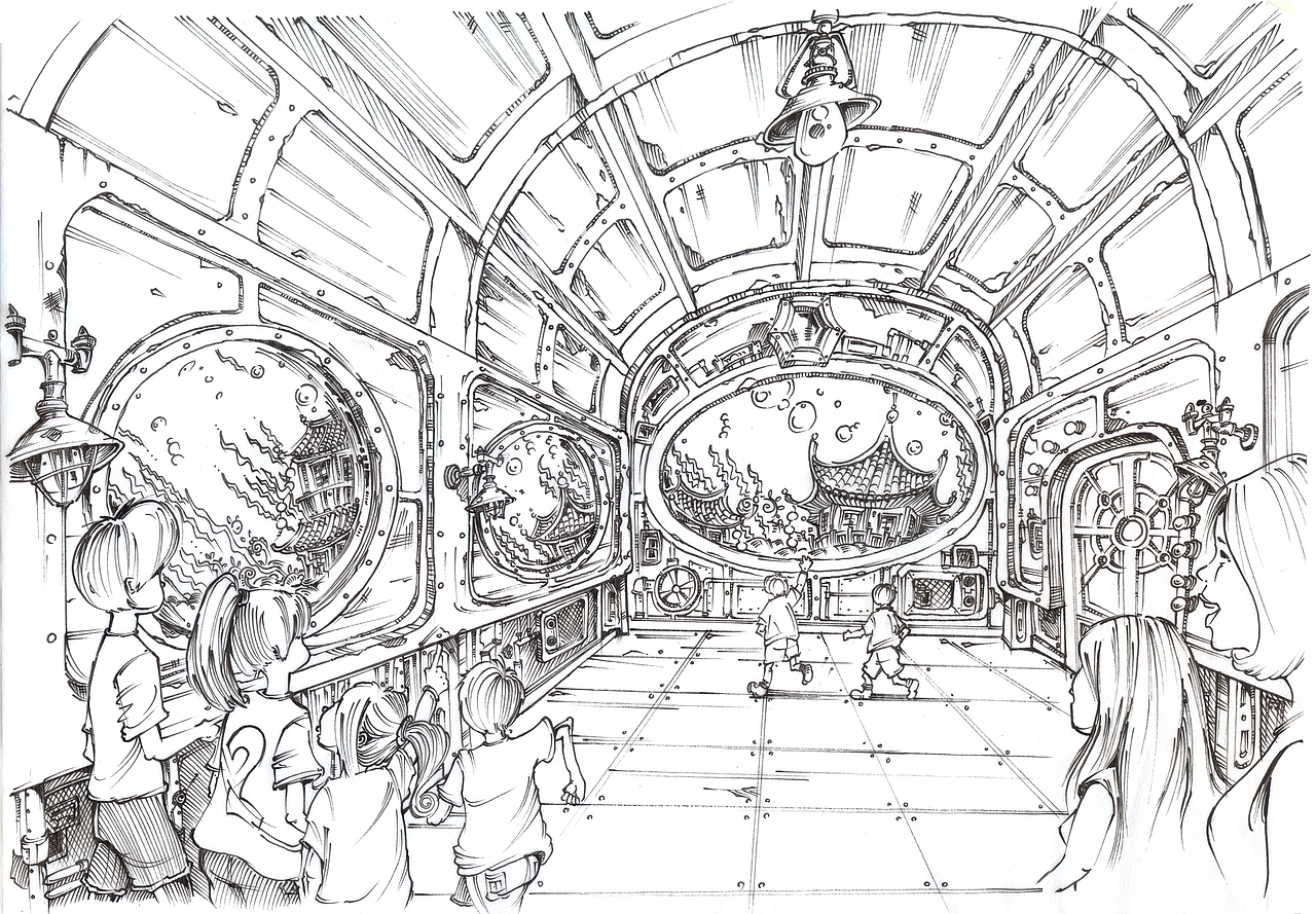 DARK RIDE的故事线场景设计（图ZMTE0MzE3NzA0） - 其他空间 - 站酷设计师SHAN醇洋原创素材 - 站酷ZCOOL