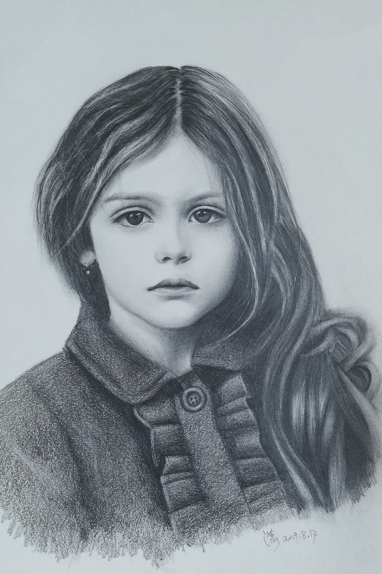 人像素描——小女孩