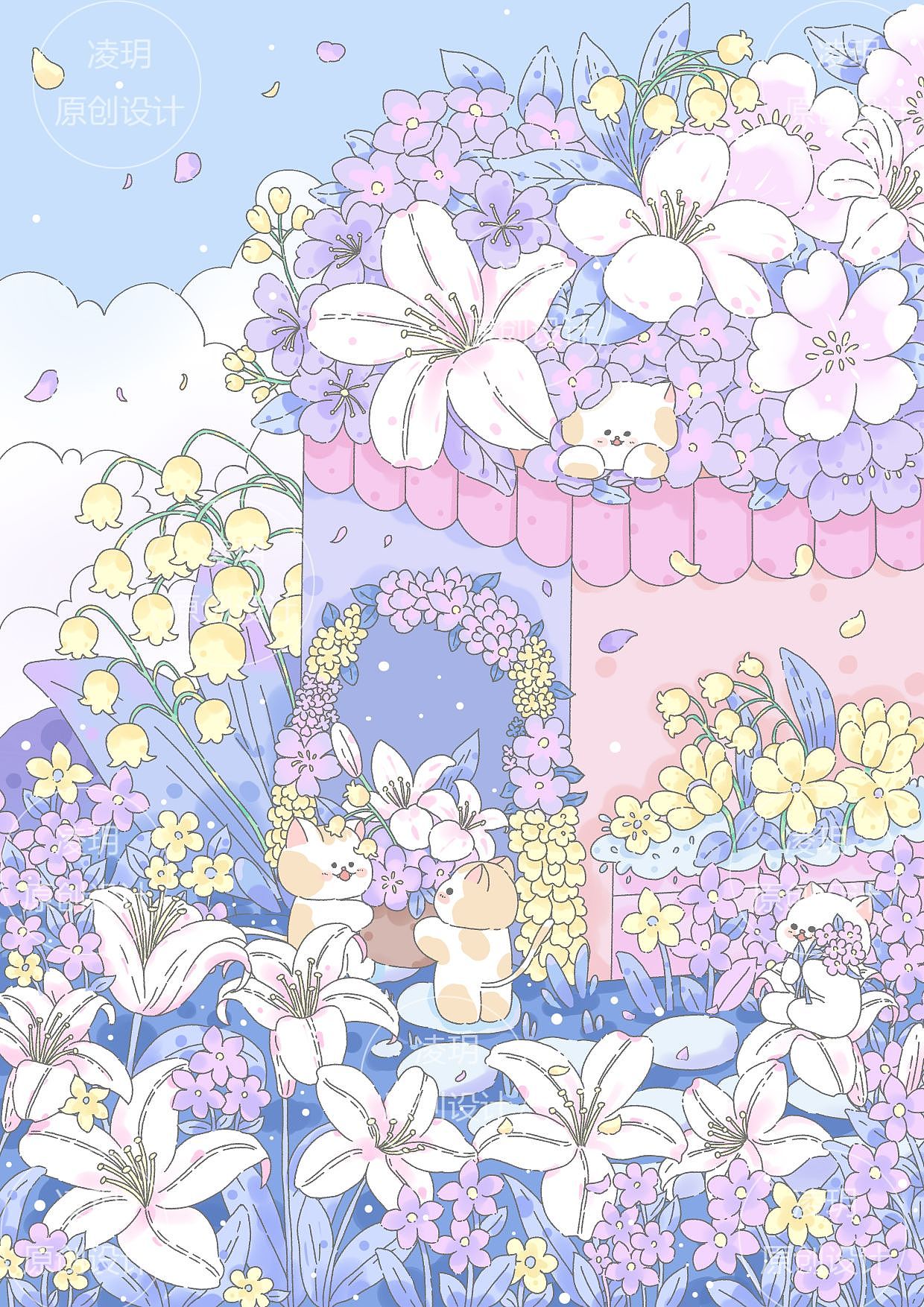 治愈系場景插畫（圖ZMzY4NDg5MTc2） - 商業(yè)插畫 - 站酷設計師畫畫的凌玥原創(chuàng)素材 - 站酷ZCOOL