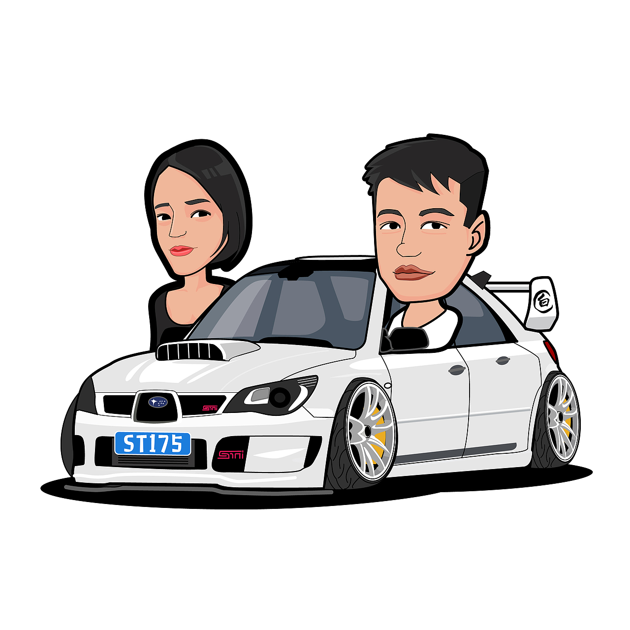 改装车插画·汽车插画/Auto illustration(图ZMTI4ODI1NDA0) - 艺术插画 - 站酷设计师張設計原创素材 - 站酷ZCOOL