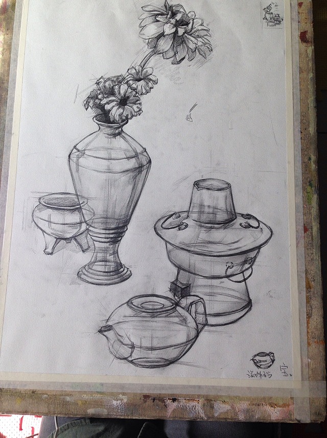 产品素描石膏像素描速写等