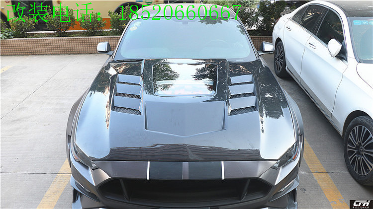 新款野马Mustang改装透明机盖引擎盖舱发动机散热包围（图ZMjAxOTYzMTU2） - 交通工具 - 站酷设计师汽车改装俱乐部原创素材 - 站酷ZCOOL