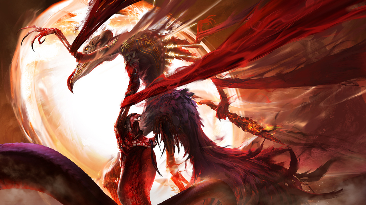 迦楼罗|插画|概念设定|米修米修米修修 - 原创作品 - 站酷 (zcool)