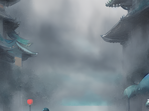 #AI创作实验室#天青色等烟雨，而我在等你