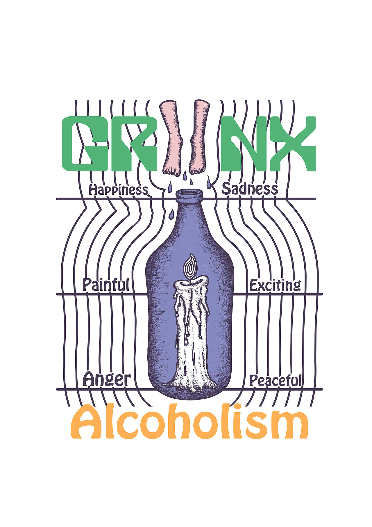 Alcoholism 醉梦空间（图ZMjIzMDkzOTY4） - 商业插画 - 站酷设计师thelittlelee原创素材 - 站酷ZCOOL