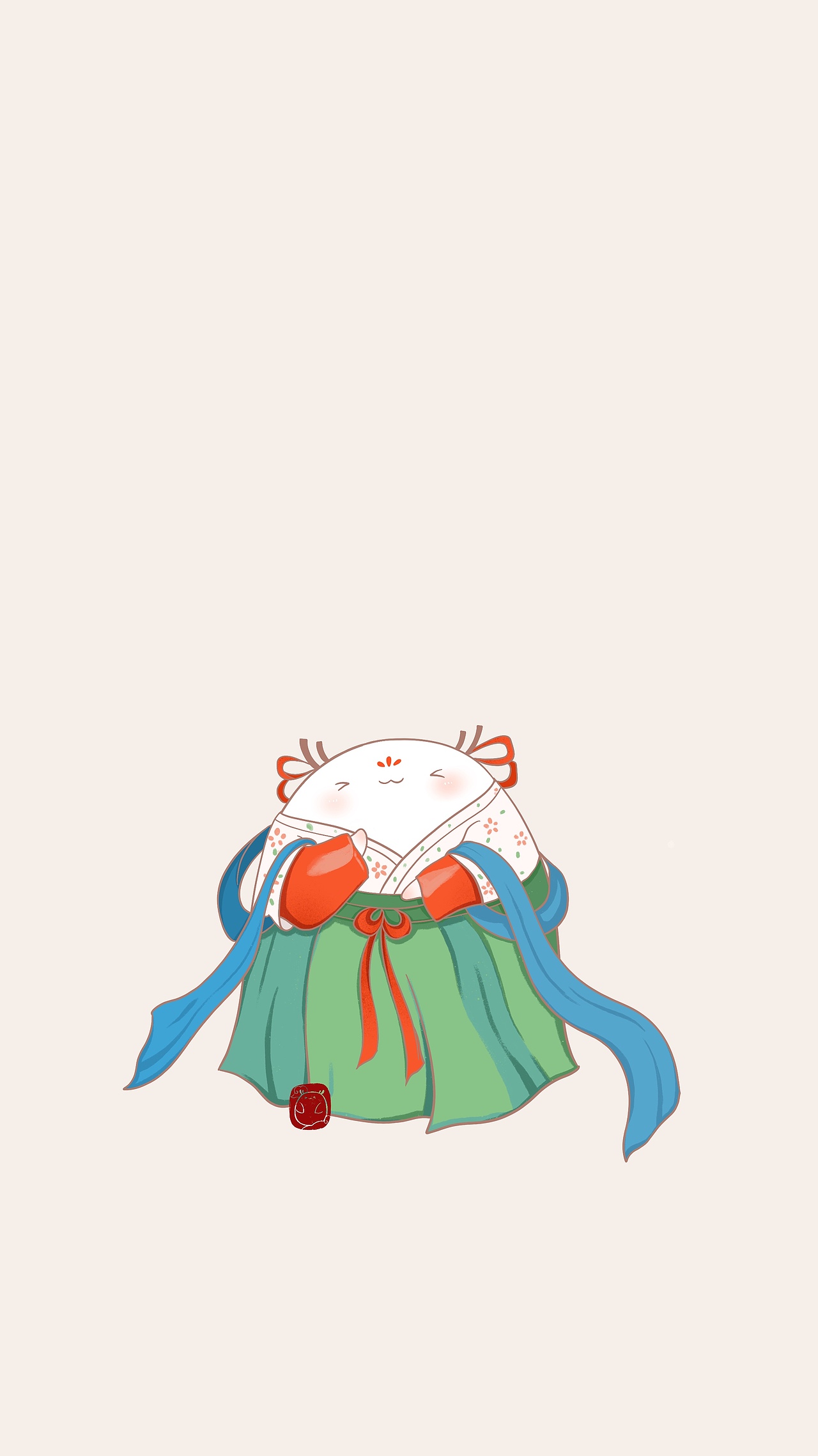 小白汉服插画壁纸（图ZMjI4MDEyMTYw） - 创作习作 - 站酷设计师会画画的云原创素材 - 站酷ZCOOL