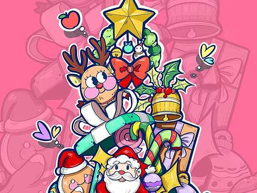 圣诞节插画🎄🎄🎄🎄🎄🎄