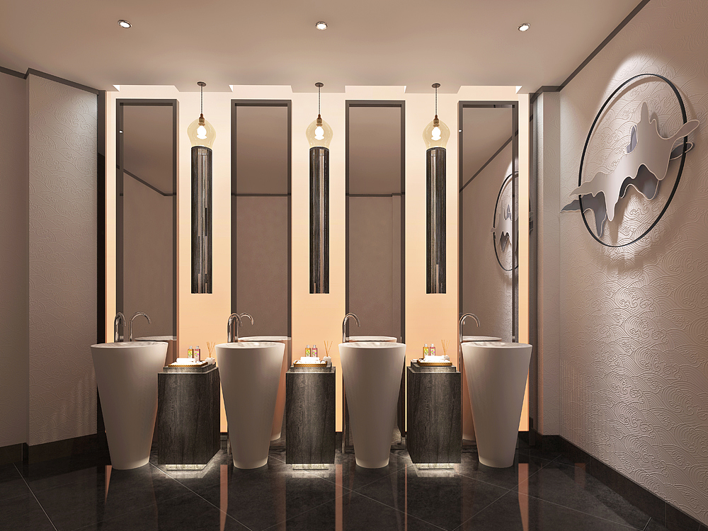 公共卫生间集合设计|空间|家装设计|张美丽效果图 - 原创作品 - 站酷