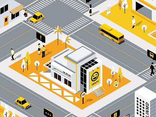 2.5D街道场景模拟