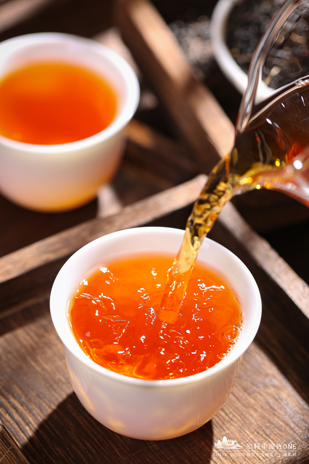 茶化石   祁门红茶商业摄影