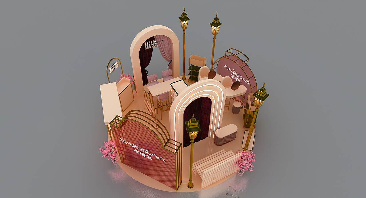 卡姿兰功能体验区（图ZMzEzNzczODM2） - 展陈设计 - 站酷设计师弹射空间设计原创素材 - 站酷ZCOOL