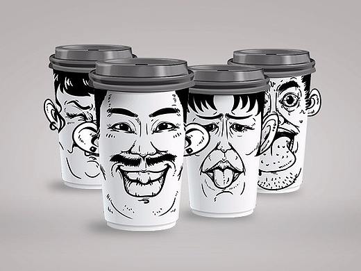 杯身插画