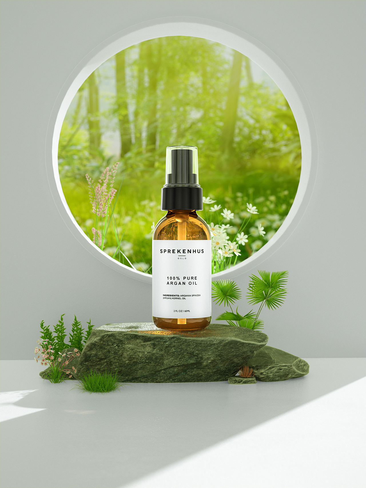 洗护系列产品写实建模渲染