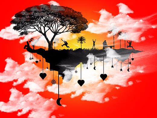 懸浮在空中的島嶼（個人主頁-ZMjQ2MzI5MTI=） - 其他平面 - 站酷設(shè)計師之之W原創(chuàng)素材 - 站酷ZCOOL