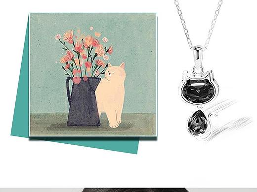 猫咪项链（个人主页-ZMzgzNTM3ODQ=） - 海报 - 站酷设计师yunanayi原创素材 - 站酷ZCOOL