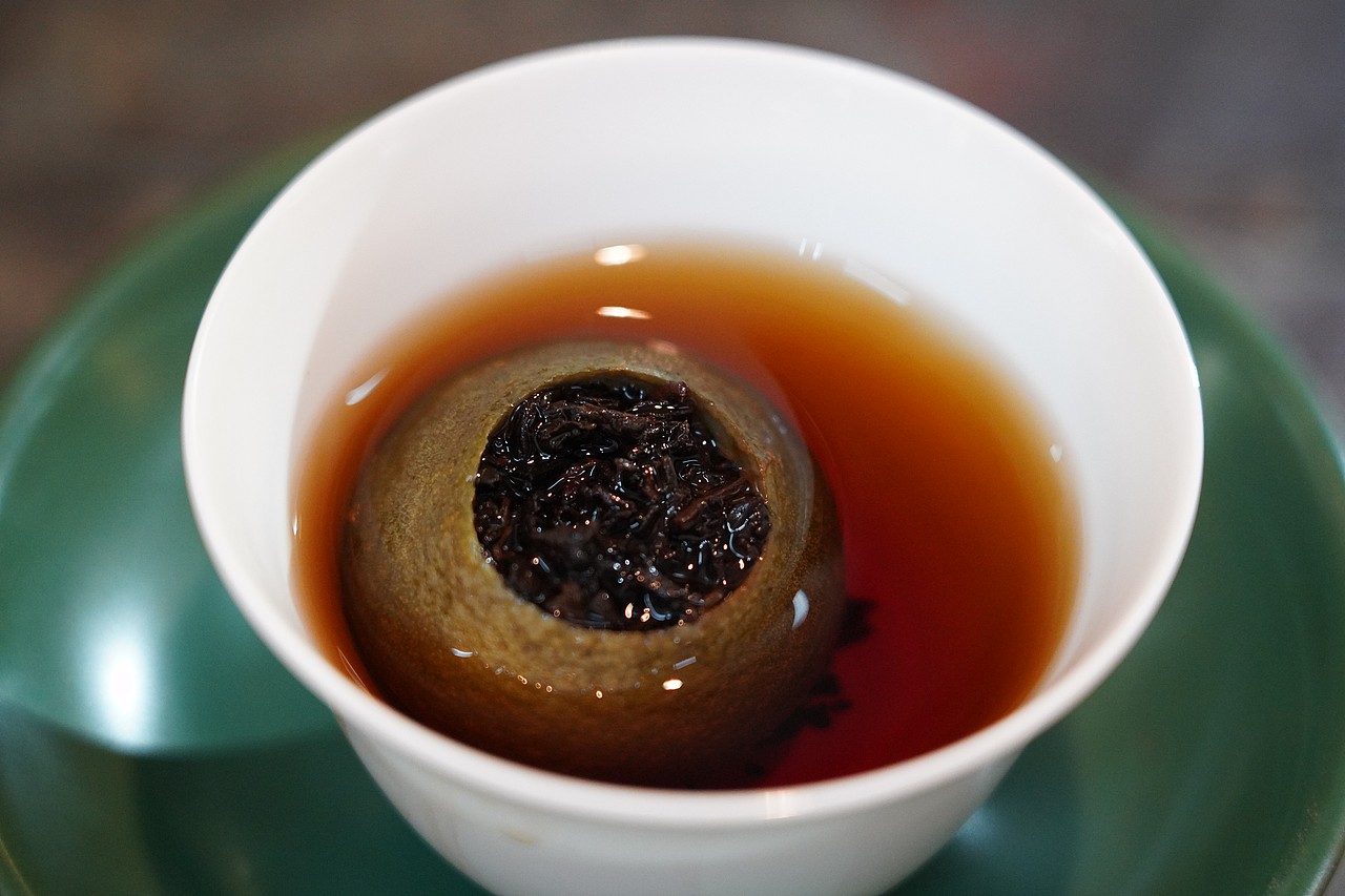 茗时今小青柑 陈皮普洱茶 柑普茶 陈皮茶 新会陈皮柑茶
