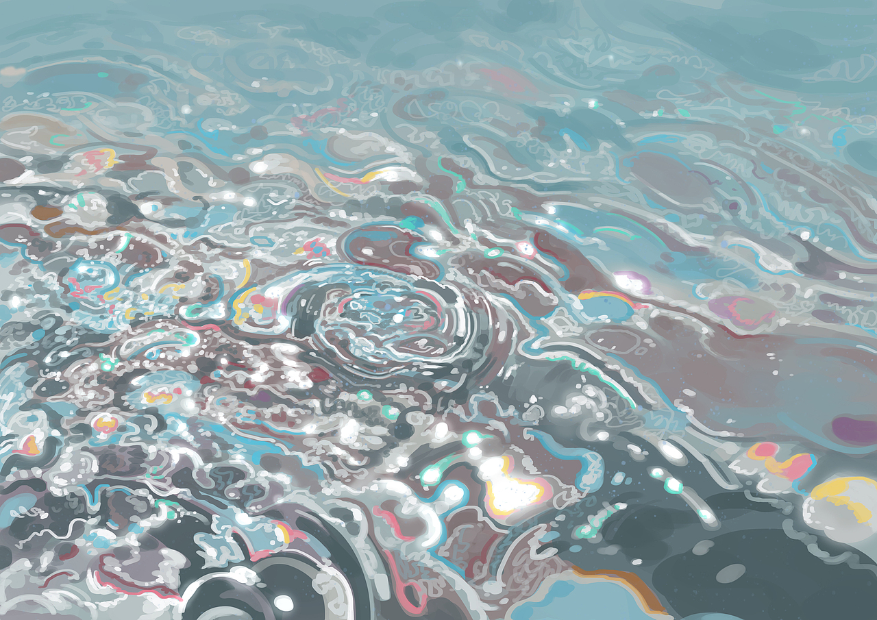 水面波纹&晶体玻璃教程