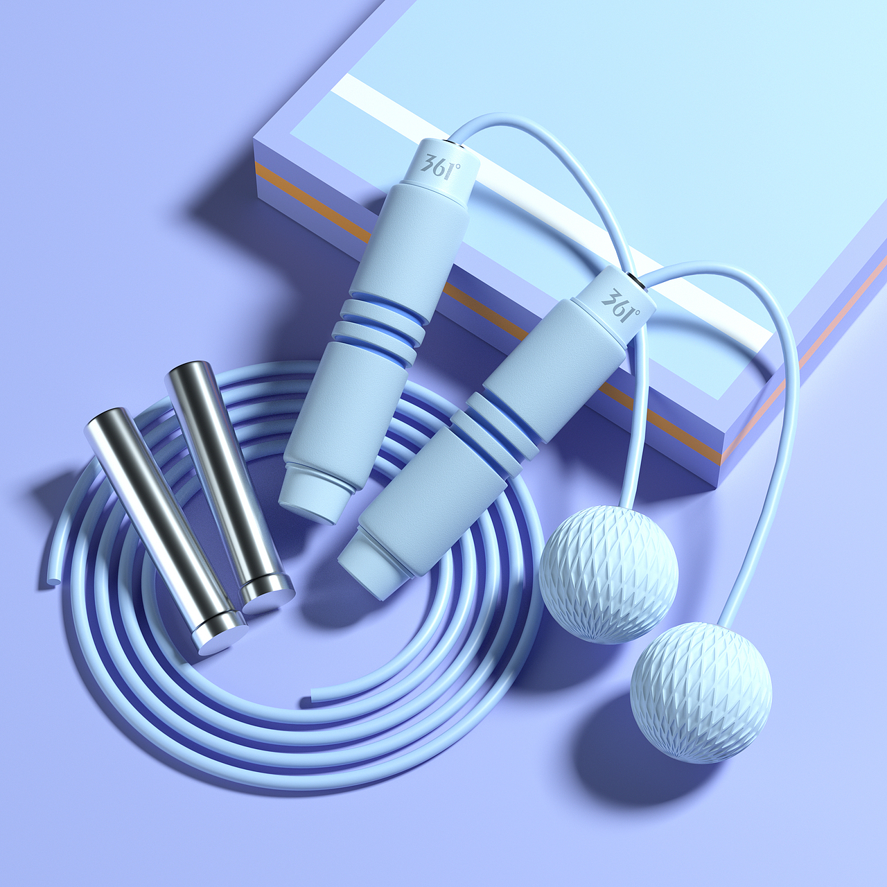 361°跳绳电商产品建模渲染-黑马视觉