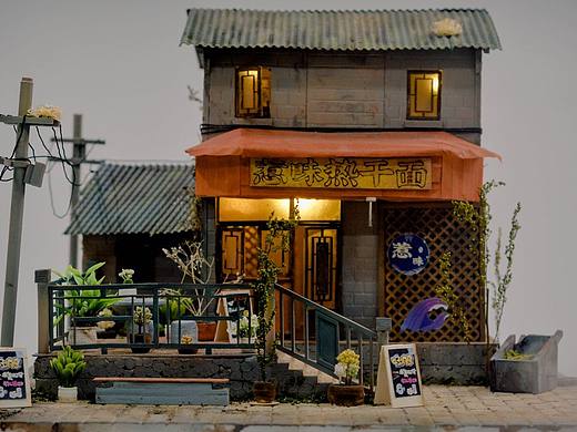 手工实体场景模型制作《民俗复合建筑》