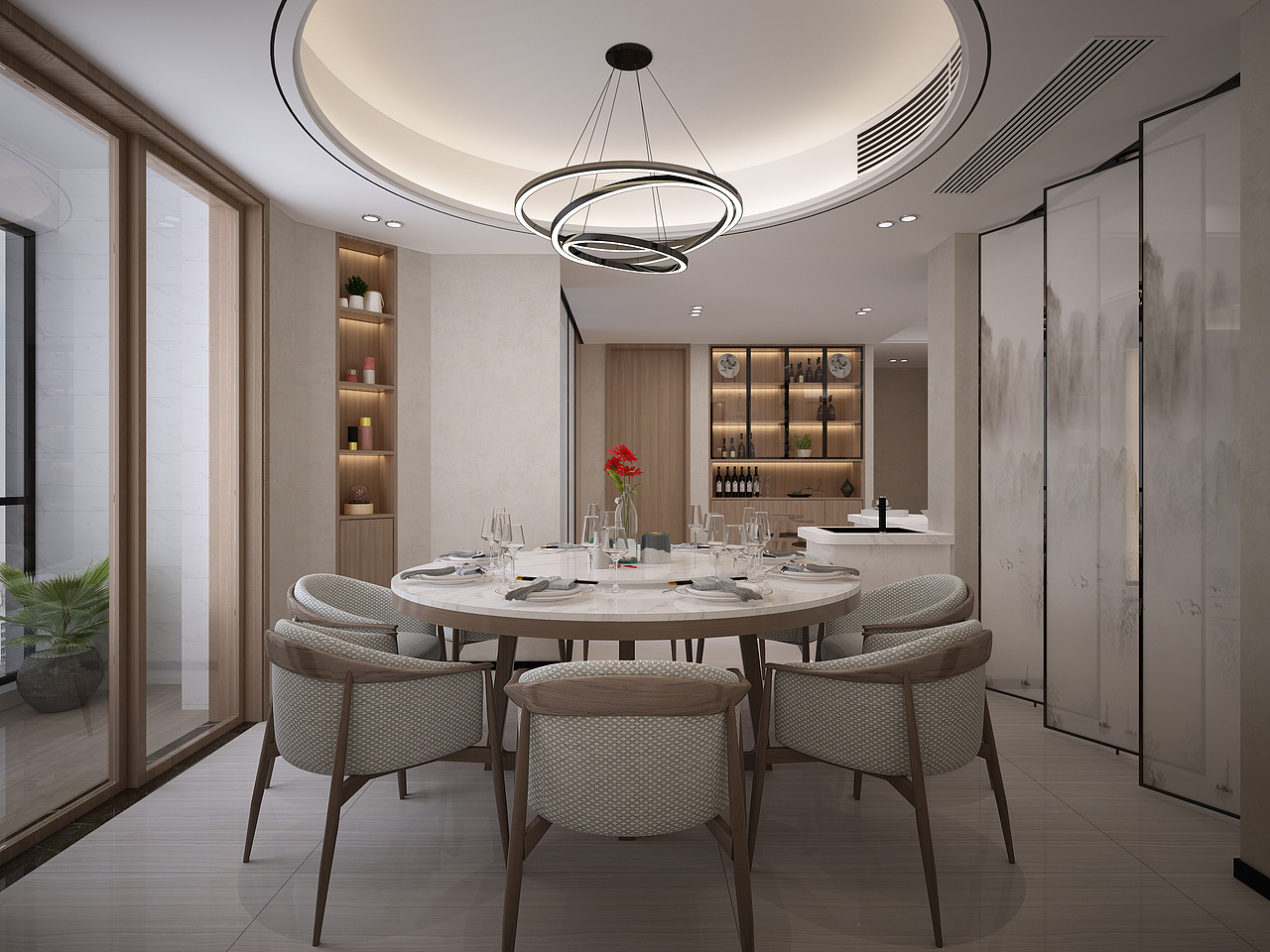 136平商品房日式轻奢