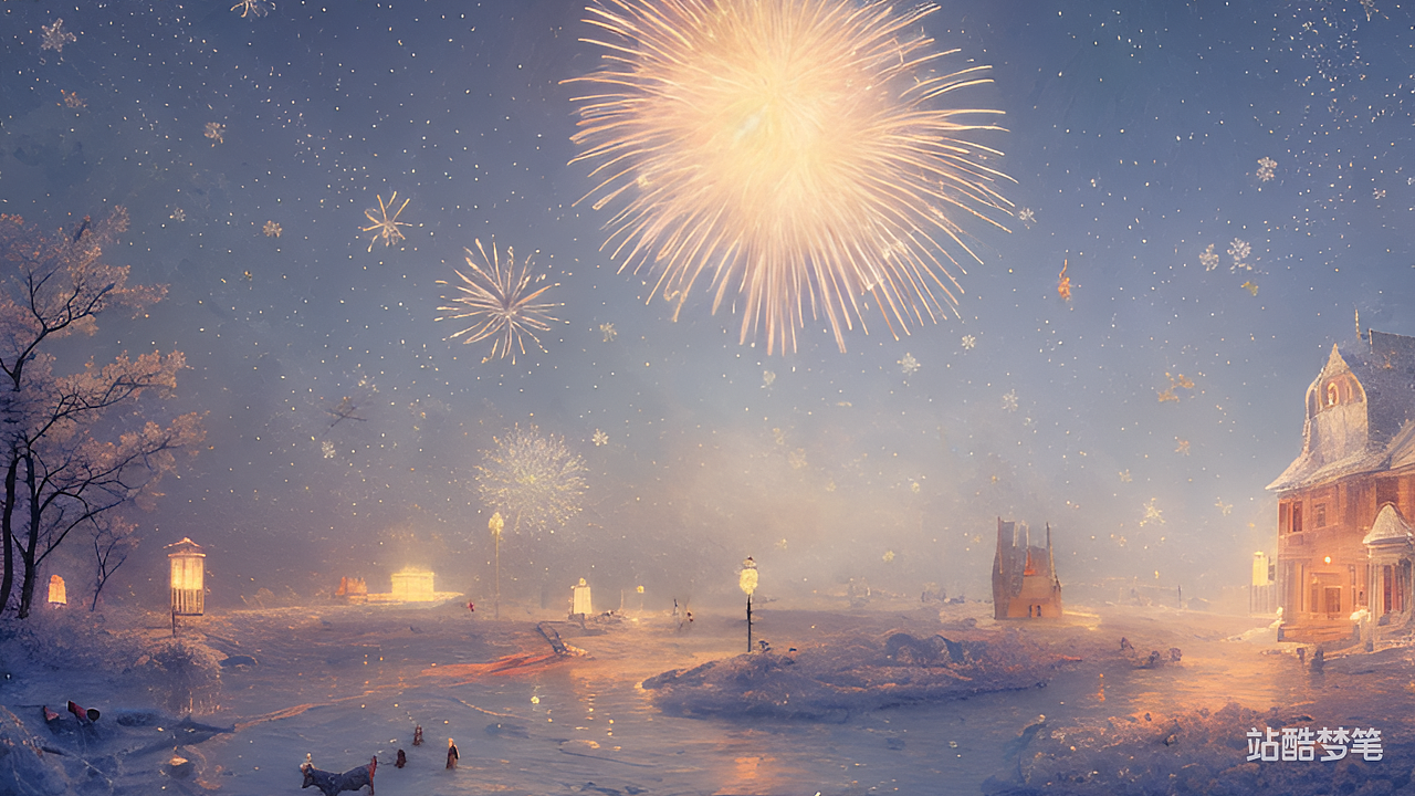 #站酷梦笔#雪花，灯笼，高清的兔子，烟花，弗雷德里克（图ZMzI3MTIwNTAw） - AI作品 - 站酷设计师Sailing选手原创素材 - 站酷ZCOOL