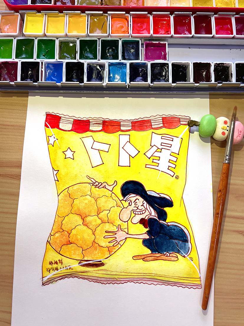 【鋼筆淡彩】大灣區(qū)8090懷舊童年零食（圖ZMzM2MTc1OTk2） - 商業(yè)插畫 - 站酷設(shè)計(jì)師六個(gè)橙原創(chuàng)素材 - 站酷ZCOOL