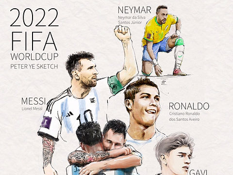 2022 卡塔尔世界杯 九个瞬间（个人主页-ZNjMzNTYyOTI=） - 商业插画 - 站酷设计师春光灿烂Pipi皮原创素材 - 站酷ZCOOL