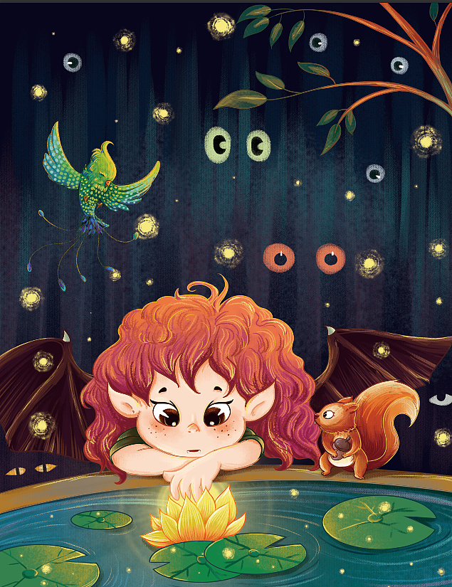 夜下（图ZMTAzNTY5MDYw） - 儿童插画 - 站酷设计师小丑蘑原创素材 - 站酷ZCOOL