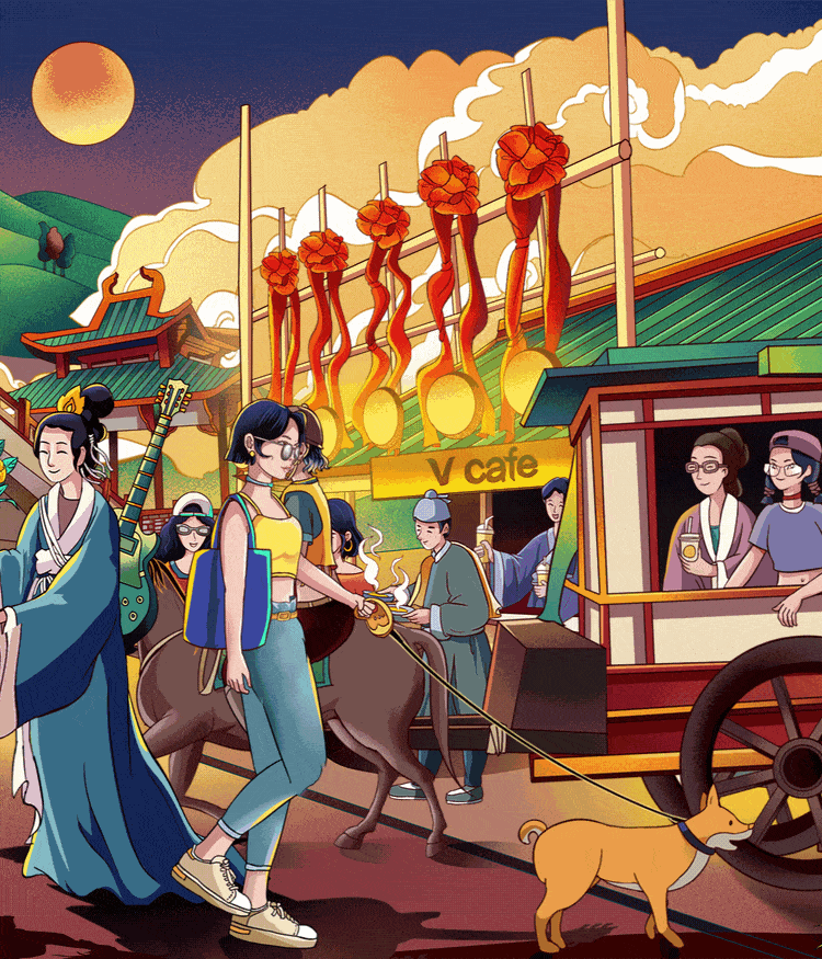 万科节日长图（图ZMjU1NTc3OTAw） - 商业插画 - 站酷设计师C君_Children原创素材 - 站酷ZCOOL